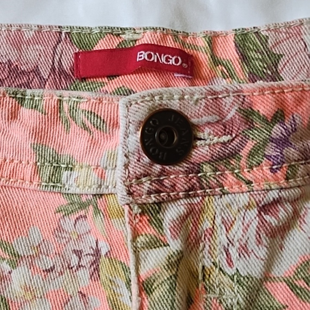 Bongo Distressed Low Rise Shorts - Picture 4 of 6